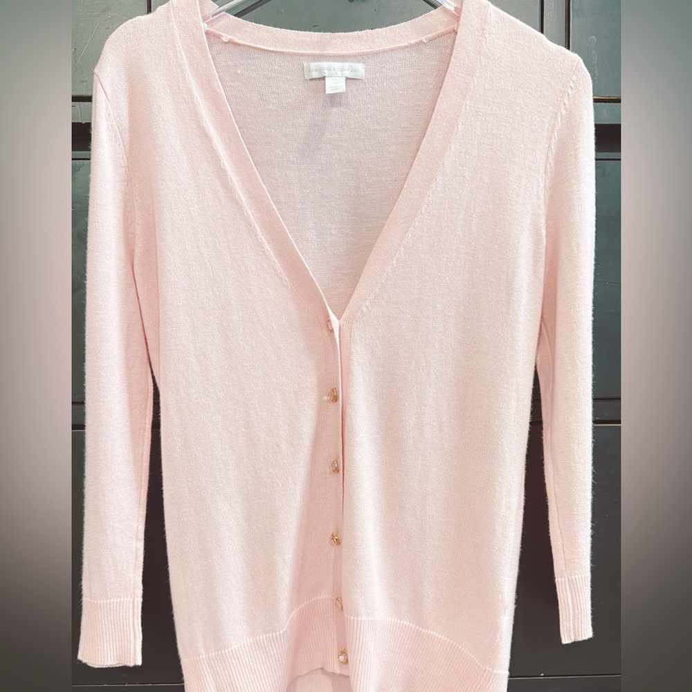 New York‎ & Company Light Pink Cardigan with diamond buttons